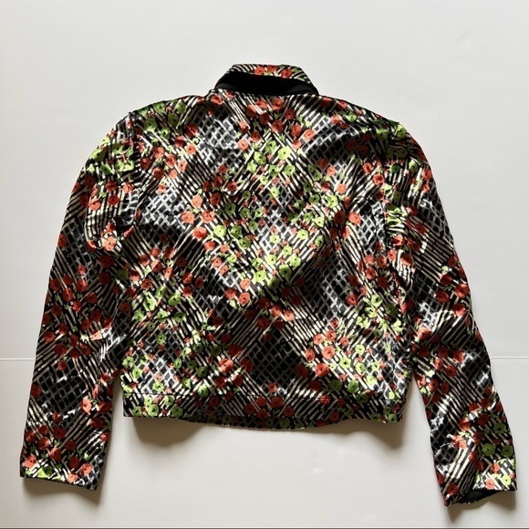 Anthropologie Ett:twa Blazer Velvet Wrap Multicolor Sz 00P - Picture 8 of 11